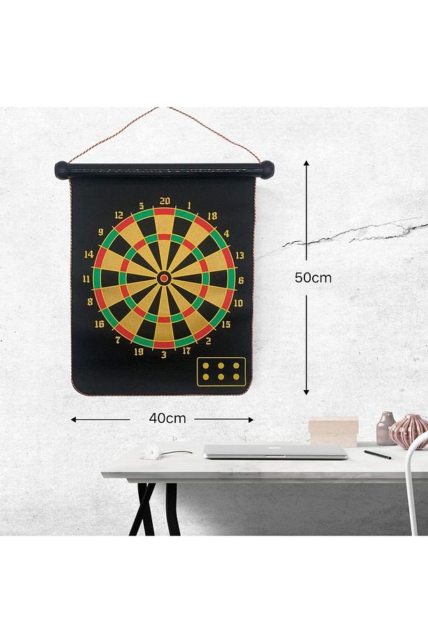 Mıknatıslı Manyetik Dart Katlanabilen Hedef Tahtası Magnet Ok Atma Dartboard Eğlenceli Oyun - 6