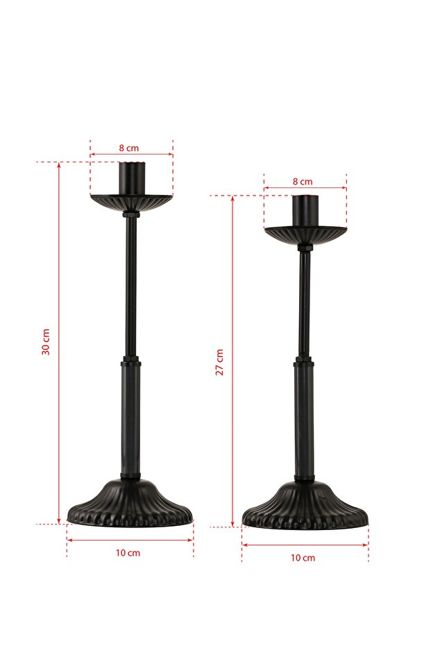 Ikili Mumluk Antrasit Siyah - 2