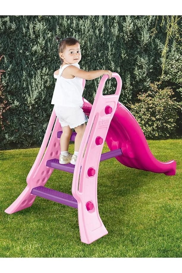 Çocuk Kaydıragı Su Kaydıragı Unicorn Pembe Büyük Boy Katlanır - 1