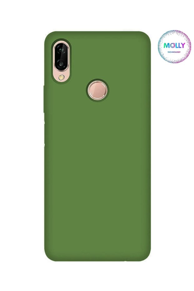 Matcha Green Velvet Silicone Case Compatible with Huawei P20 Lite
