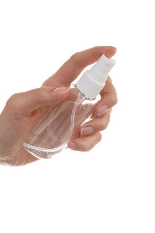 100 Adet Sert Plastik 100ml Boş Sprey Kolonya Dezenfektan Şişesi - 2
