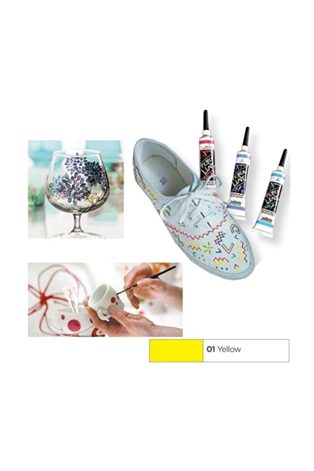 Line Kumaş Boya 20ml Tüp - 01 Jaune - 1