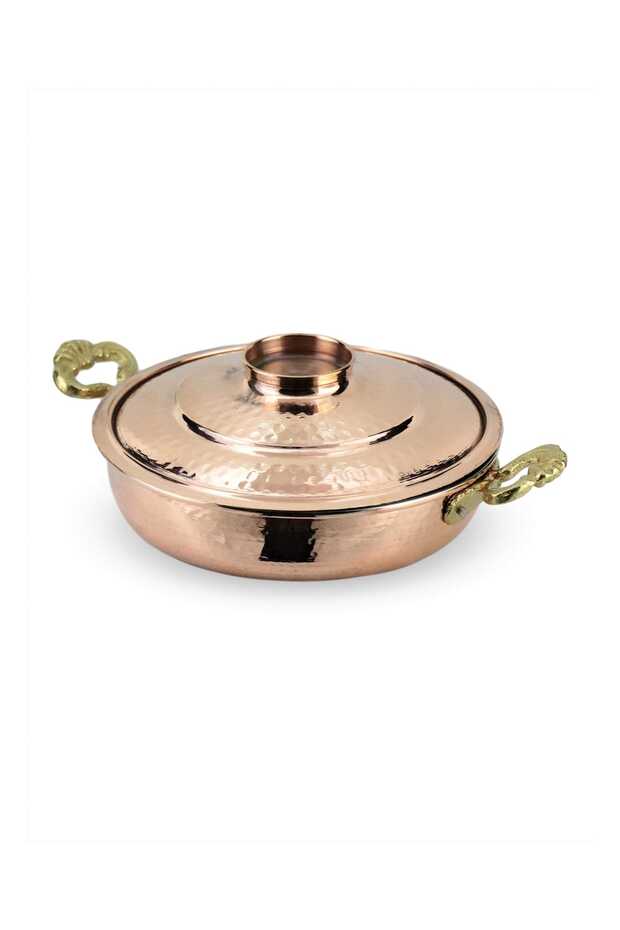 Copper Egg and Hug Pan with Lid 17 Cm