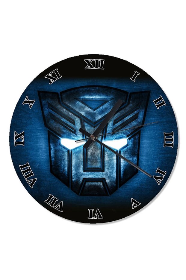 30 cm Diameter Transformers Logo Patterned Wall Clock
