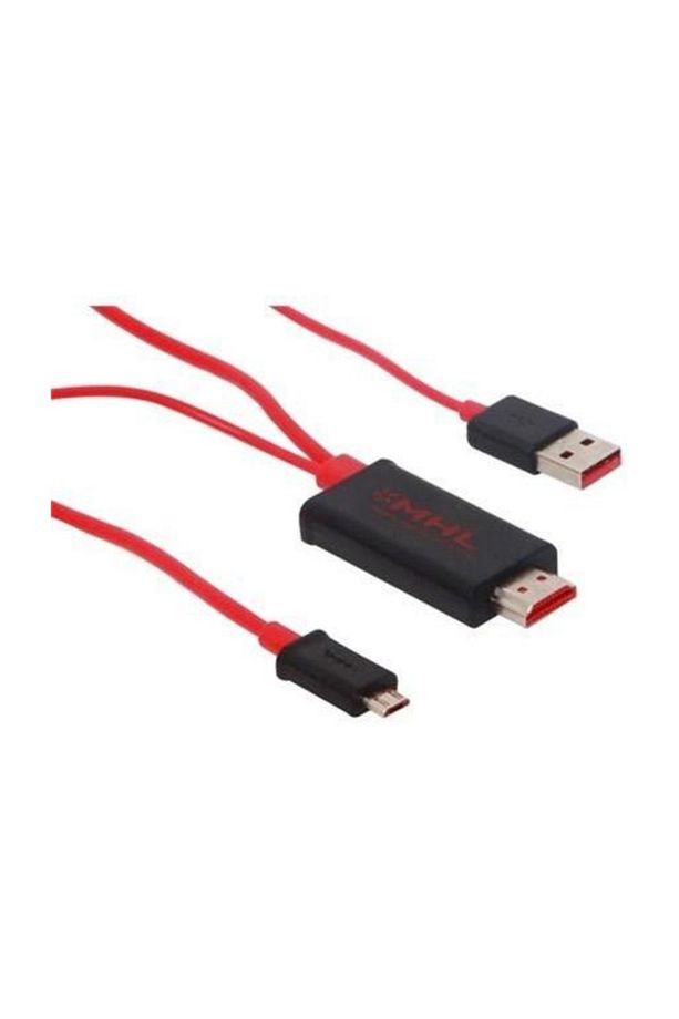 S-Link Mhl-50 Mhl To Hdmı + Mikro 5 Pin S2 + Not Usb Şarj Konnektör - 1