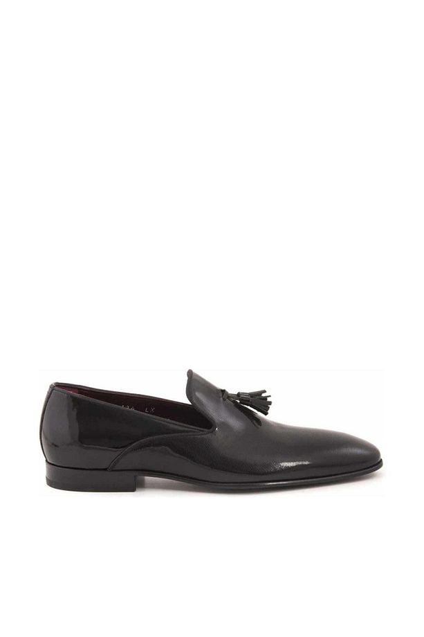 Sıyah Rugan Erkek Loafer Ayakkabı  191Kte321 10366 - 1
