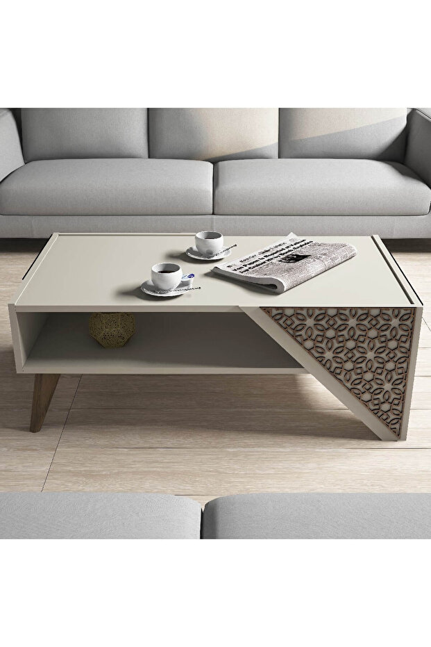 Beril Orta Sehpa - Krem - 2