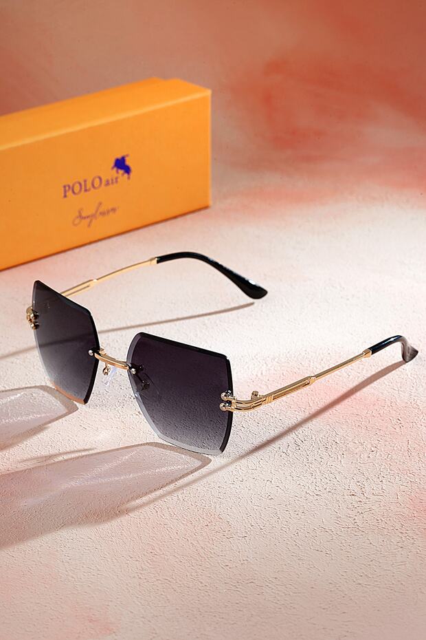 Crystal Square női napszemüveg fekete színű - 1