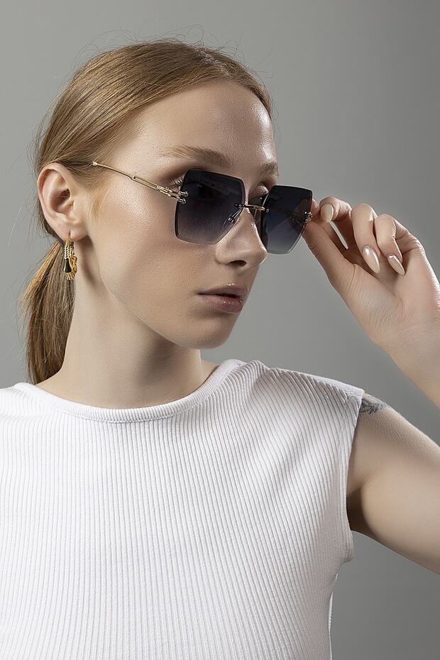 Crystal Square női napszemüveg fekete színű - 3