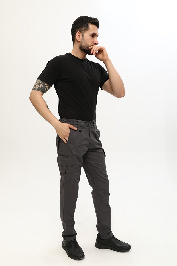 Tokyo Model Outdoor Tactical Pants, Tactical Pants, Ripstop Fabric Gray