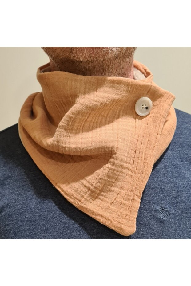 Summer Men's Muslin Cotton Fabric Neck Collar-1, Father's Day Gift