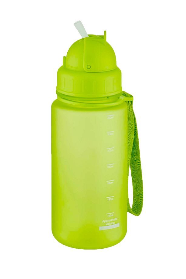 400 ml Tritan Kırılmaz Kokusuz Pipetli Su Matarası Suluk Mavi-yeşil - 6