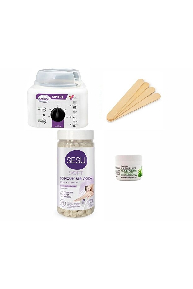 Inci Boncuk Sir Ağda Killi 250ml Depirol 800 Ml Sir Ağda Makinesi Seti - 2