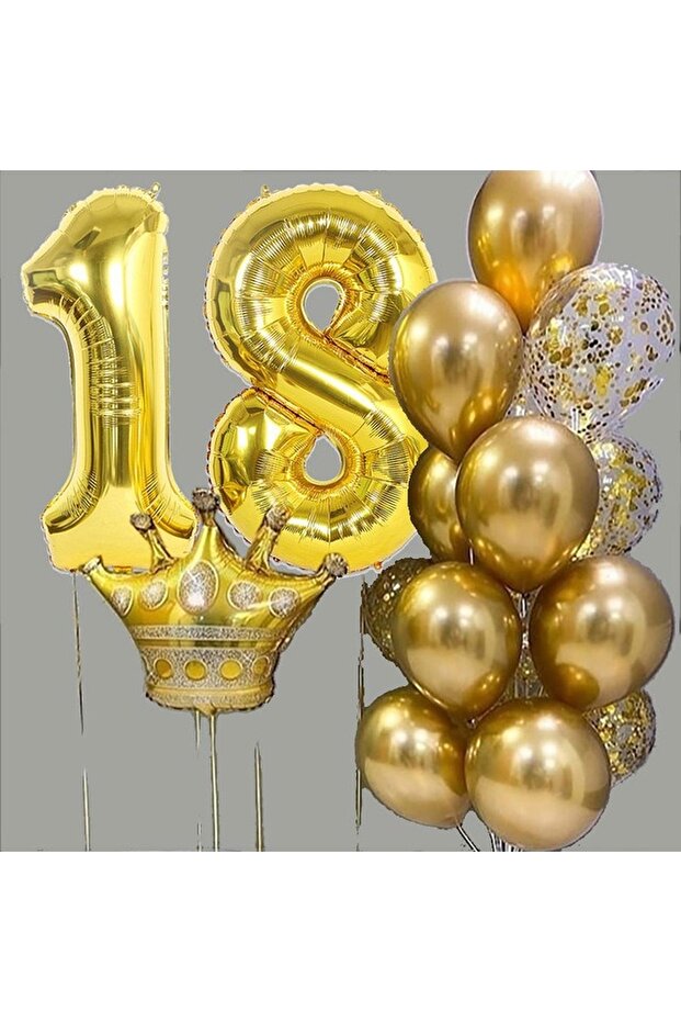 çıtıpitıstore مجموعة بالونات عمرها 18 عامًا