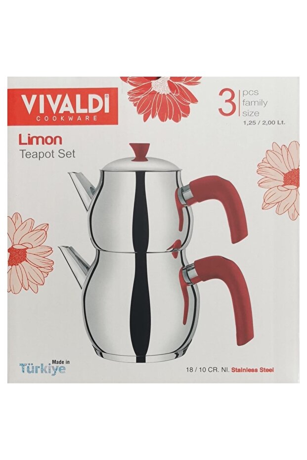 Limon Aile Boy Çaydanlık 3 Parça - 2