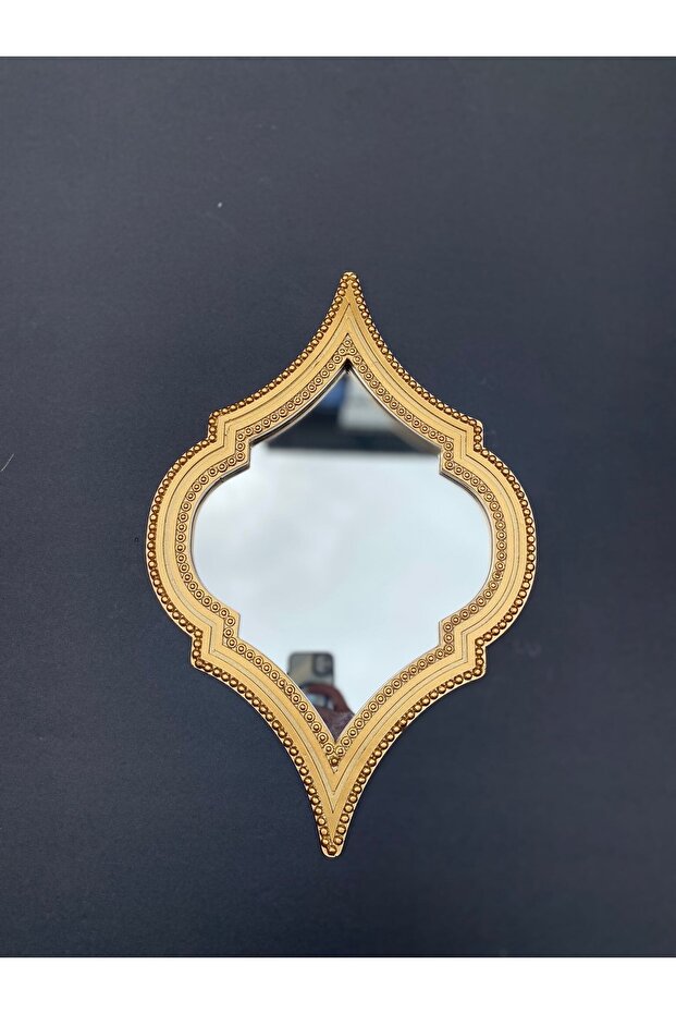 Dekoratif Polyester Damla Tekli Ayna Gold - 3