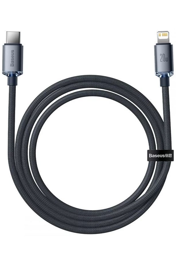 Crystal Shine Fast Charging 20w 120 Cm Type-c To Lightning Şarj Data Kablosu Siyah - 3