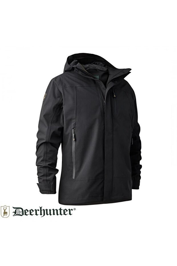 Sarek Shell Kapüşonlu Siyah Mont Xl - 1