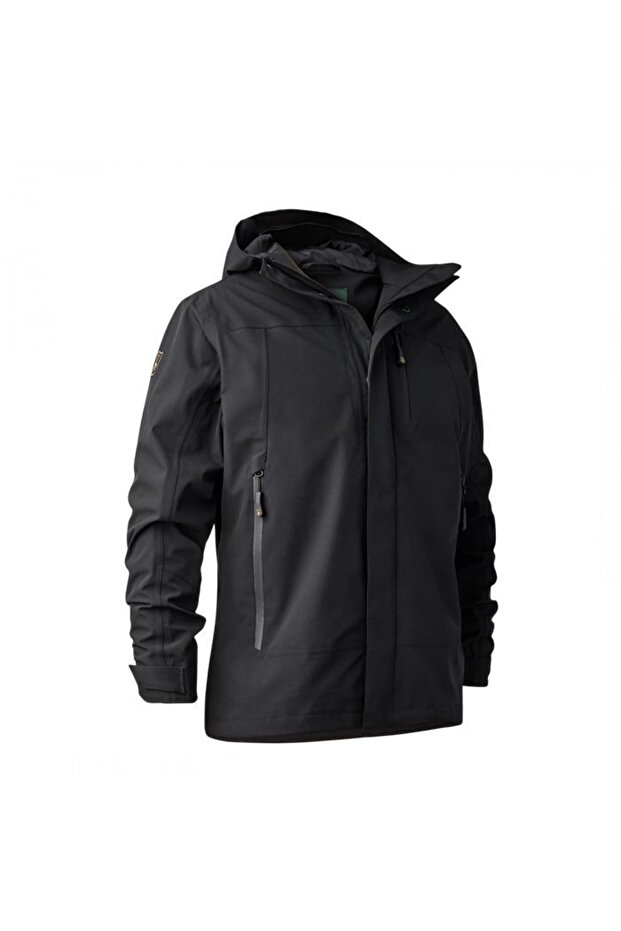 Sarek Shell Kapüşonlu Siyah Mont Xl - 2