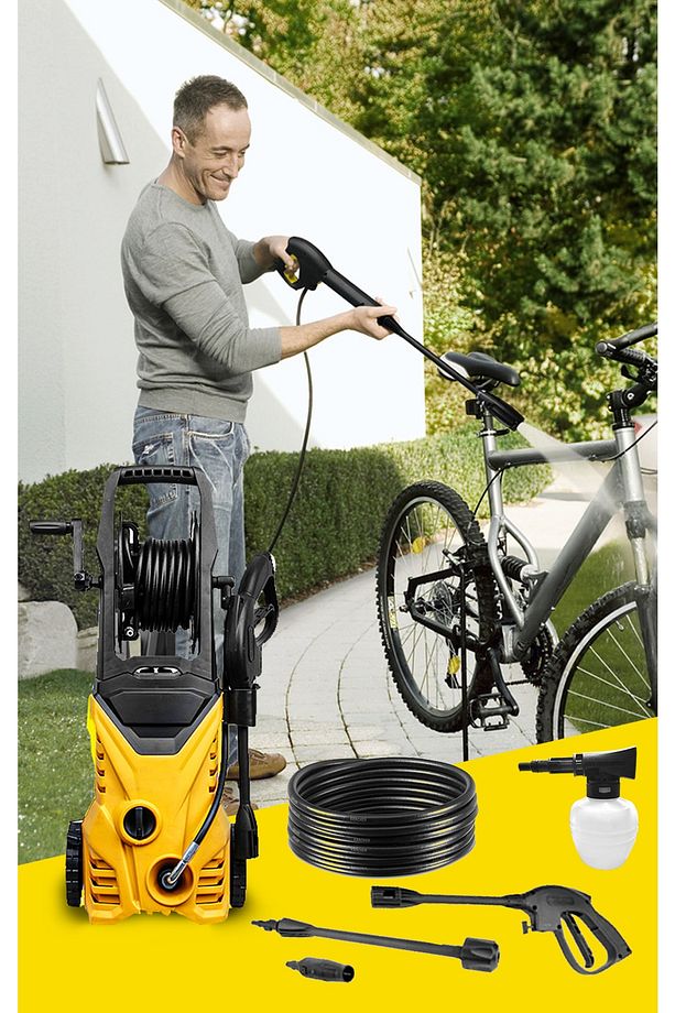 Germany Style 130 Bar 1500w Yüksek Basınçlı Bahçe Ve Oto Yıkama Makinesi - 3
