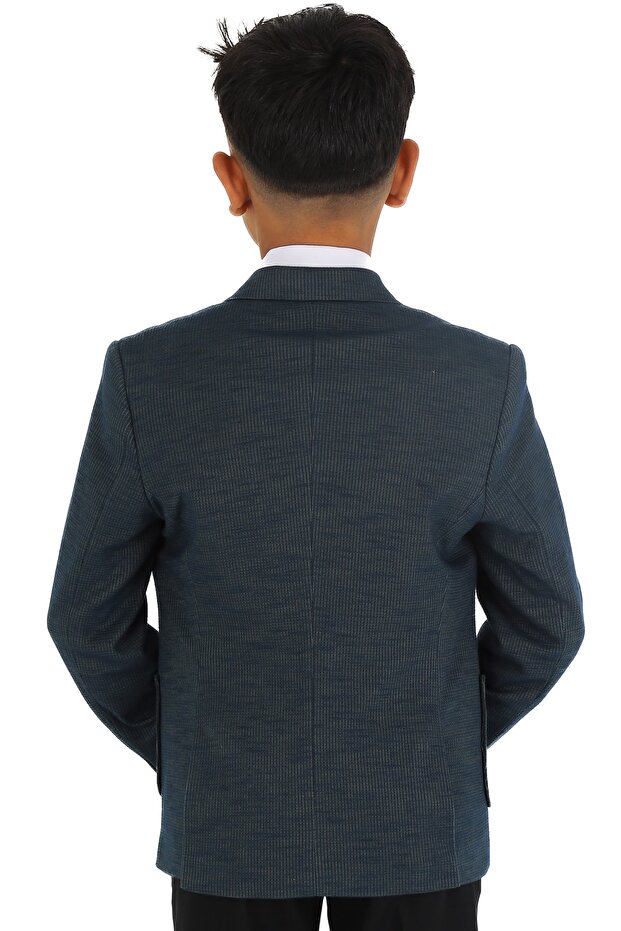 Erkek Çocuk Blazer Tek Ceket - 5