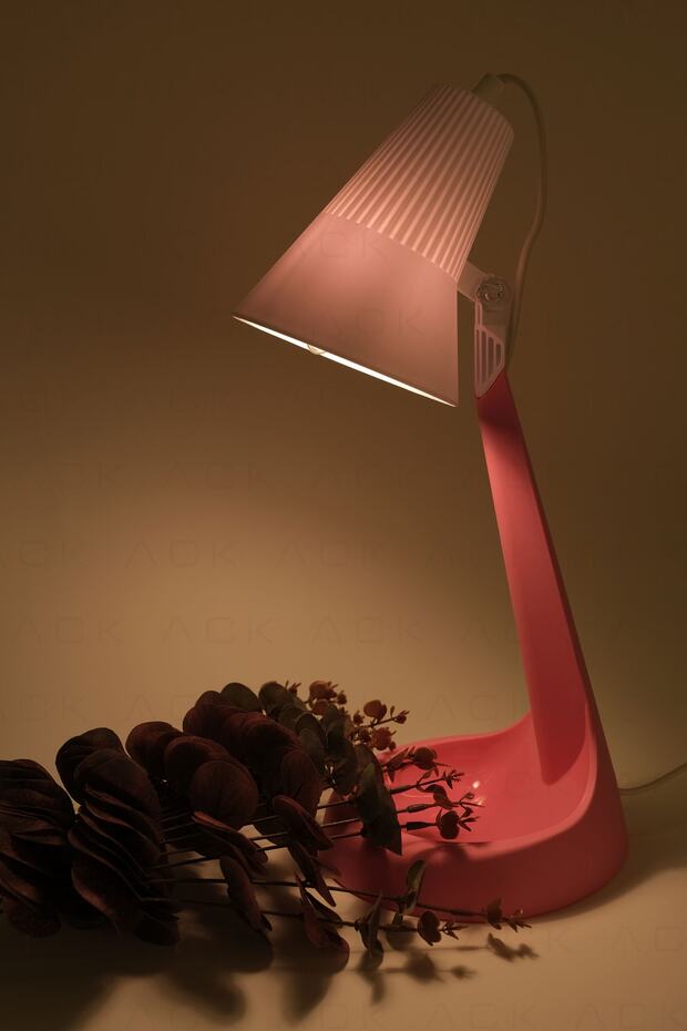 Pc Masa Lambası Pembe Kasa E14 - 2