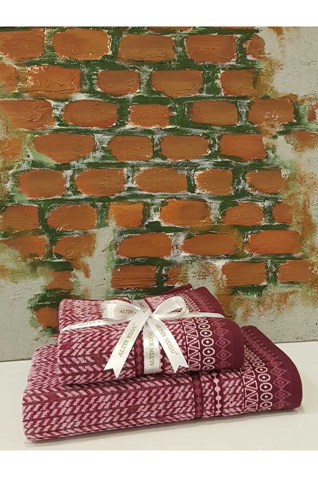 طقم مناشف حمام تيرافي بحجم الشاطئ - 70x140 سم 50x90 سم