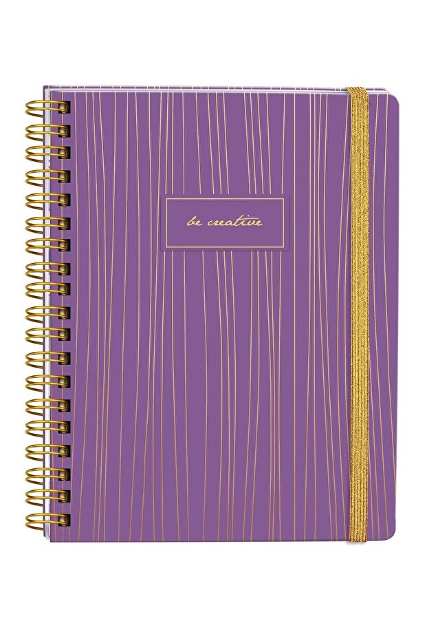 Spiral Notebook Hard Cover 192 Pages 96 Sheets 17x24 Cm 90grStriped