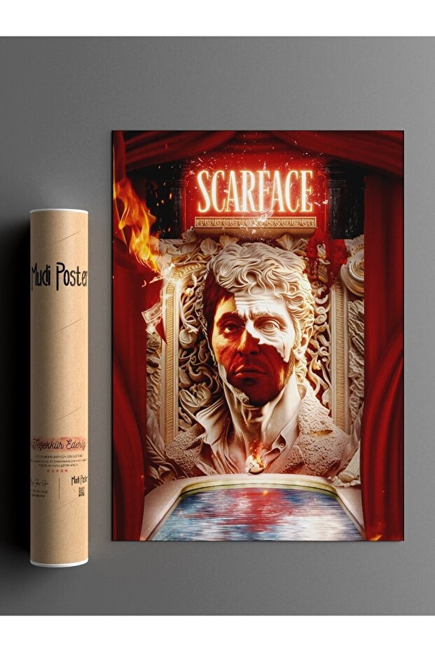 Tony Scar Poster, Frameless Tv Movie Poster - 3