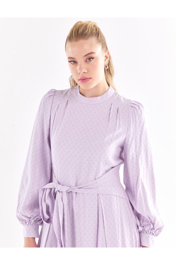 Rochie lungă cu eșarfă - 3