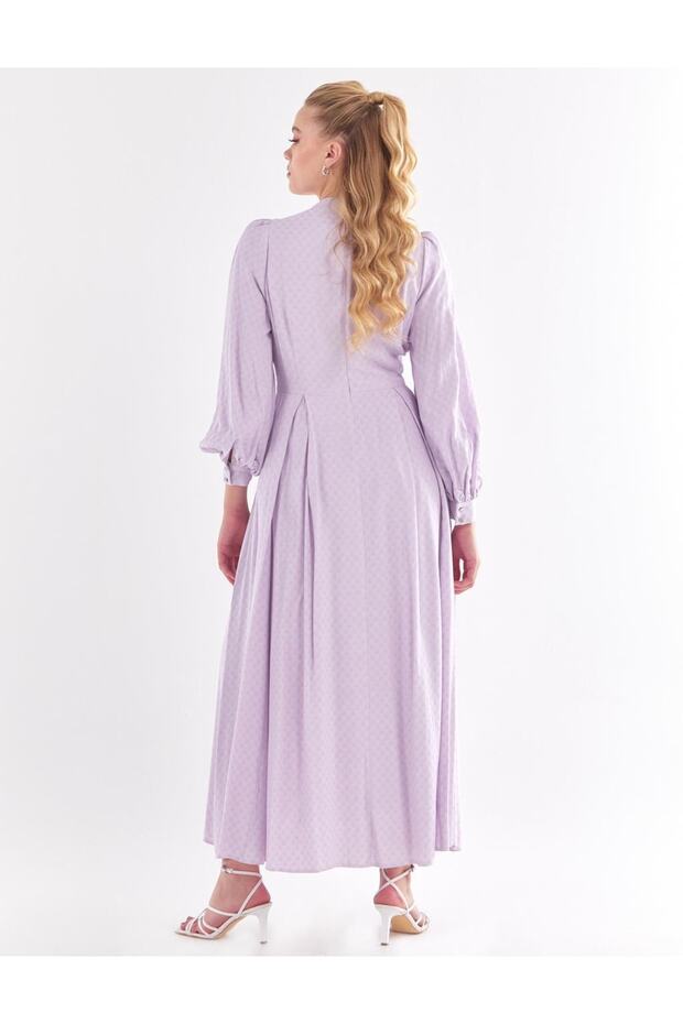 Rochie lungă cu eșarfă - 5