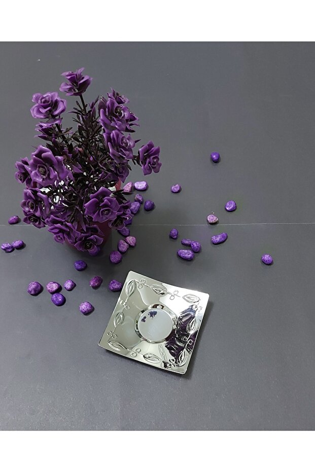 Çelik Bade Çay Tabağı -sade - 1