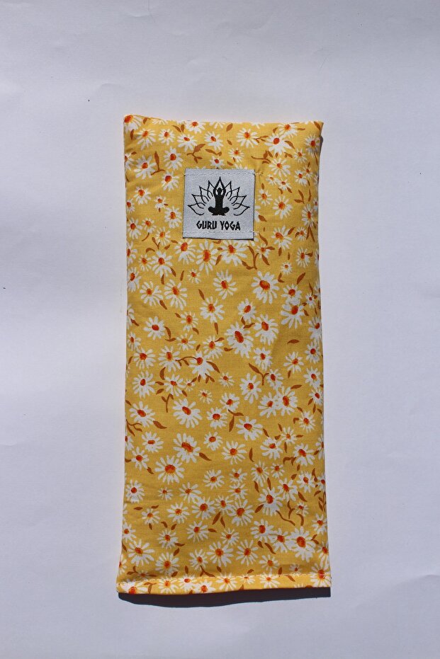 Guru Yoga Lavender Eye Pillow Aromatherapy Meditation Lavender Eye Patch Yellow Daisy Pattern