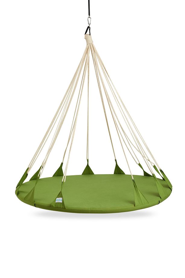 Ruby Yastıklı Ev Tipi Ve Dış Mekan Hamak (160 Cm Çap) - Bahçe, Balkon Hamak Salıncak (yeşil) - 5