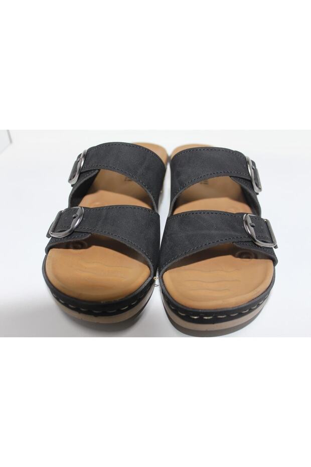 Kadın Terlik Silikon Taban Ortopedik - 4