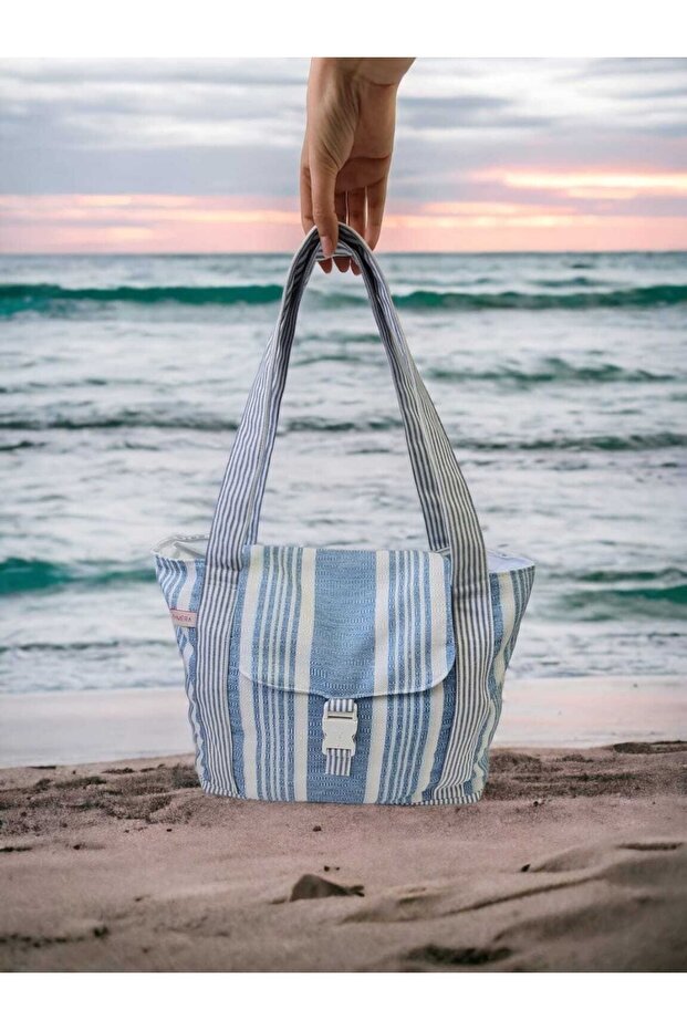 Women's Flap Beach Bag / Vacation Bag / Shoulder Bag