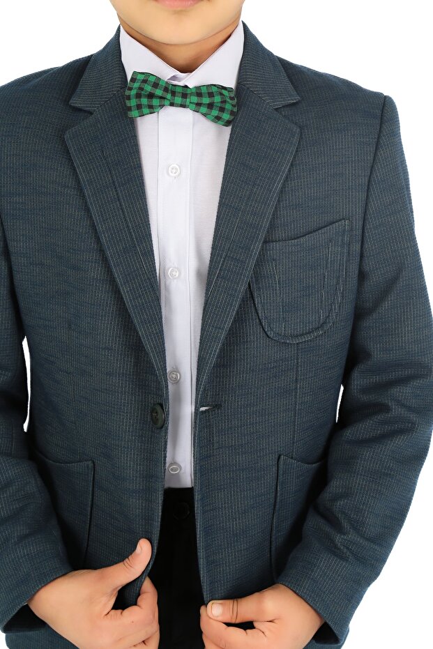 Erkek Çocuk Blazer Tek Ceket - 4