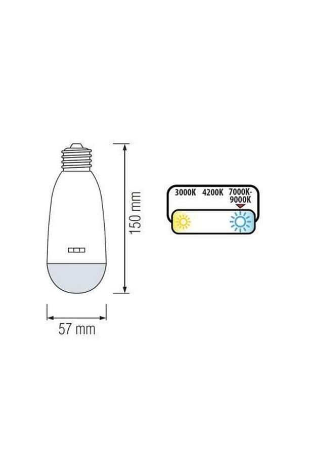 Şarjlı Led Ampul Hl310l Ledli Şarjlı Ampul Işıldak - 4