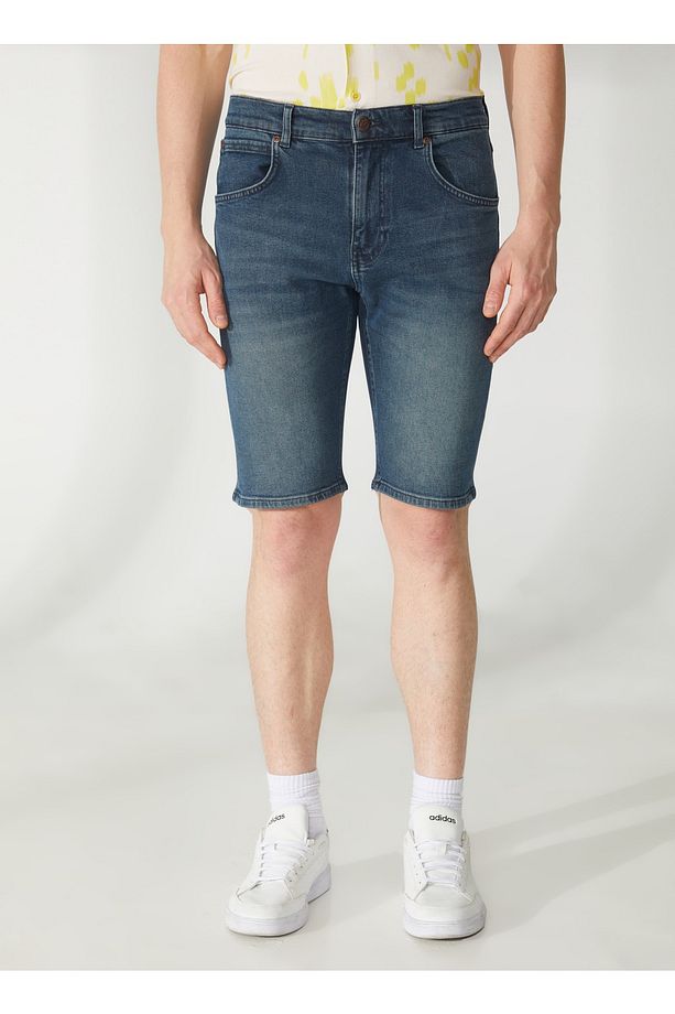 Regular Fit Erkek Denim Şort L231140xt_5 Cep Jean Şort - 3