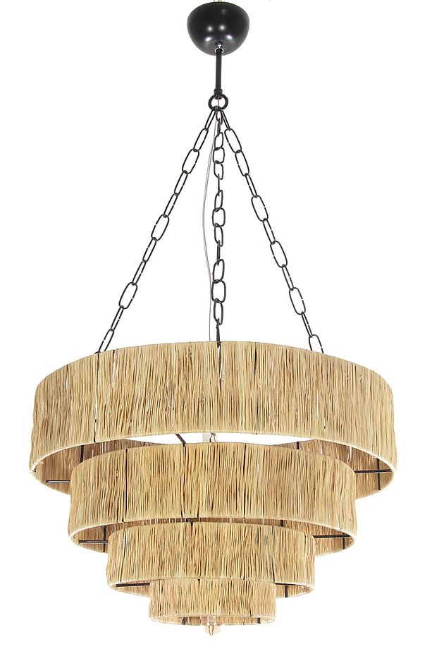Rattan, Bambu, Hasır Sarkıt Avize Çap: 45 Cm Yükseklik: 28 Cm - 6
