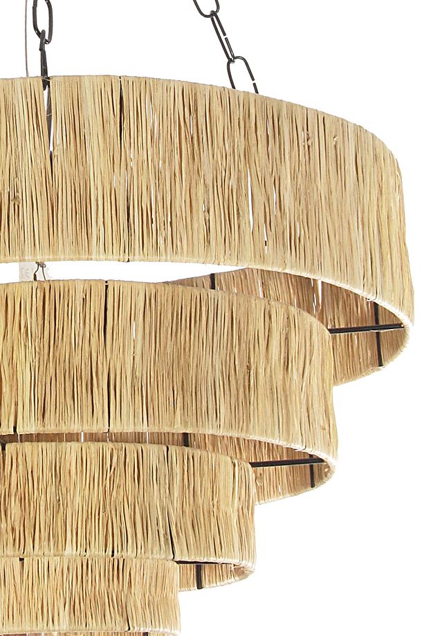Rattan, Bambu, Hasır Sarkıt Avize Çap: 45 Cm Yükseklik: 28 Cm - 8