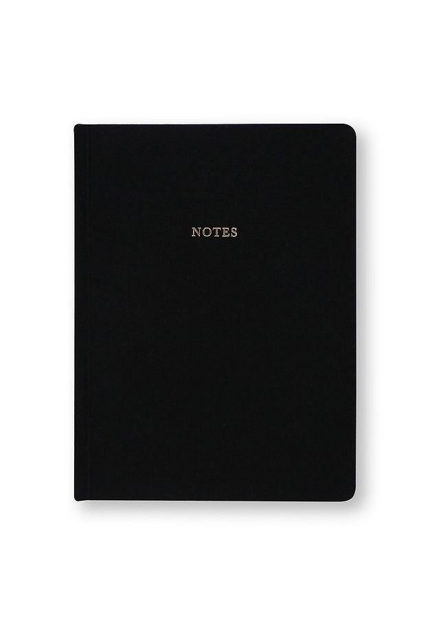 Linen Notebook, Black - 1