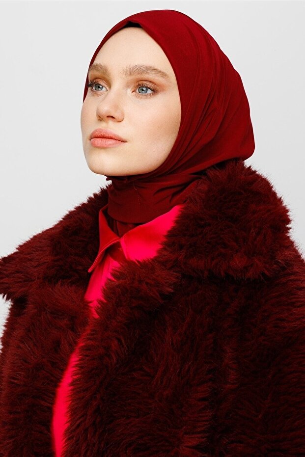 Bordo Hazır Şal - 7