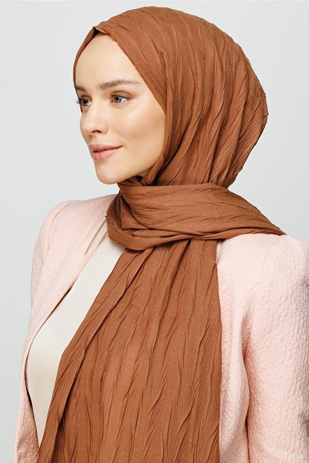 Mocha Piliseli Bambu Şal - 1