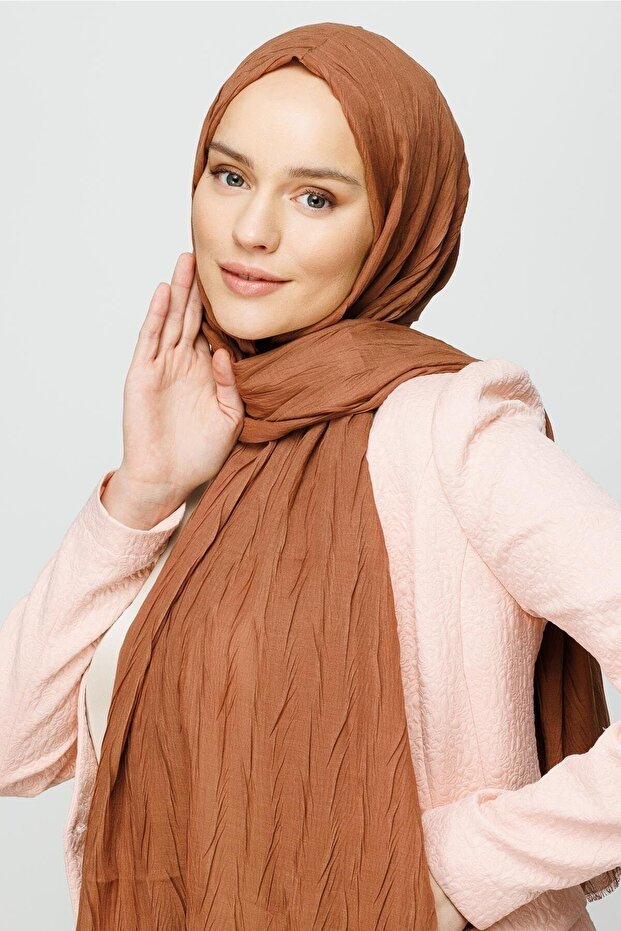 Mocha Piliseli Bambu Şal - 5