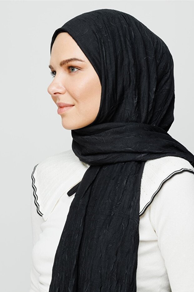 Siyah Bambu Şal - 1
