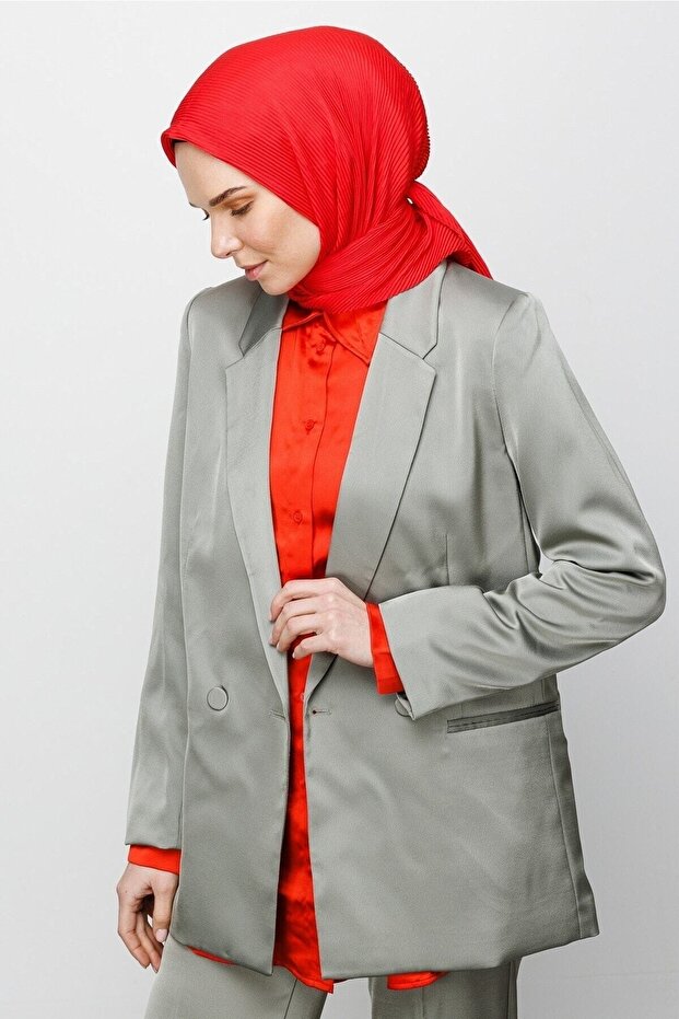 Eșarfă cu pliuri de bomboane - 2