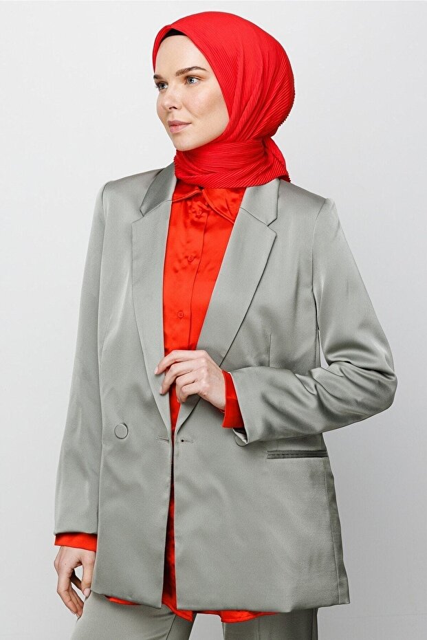 Eșarfă cu pliuri de bomboane - 3