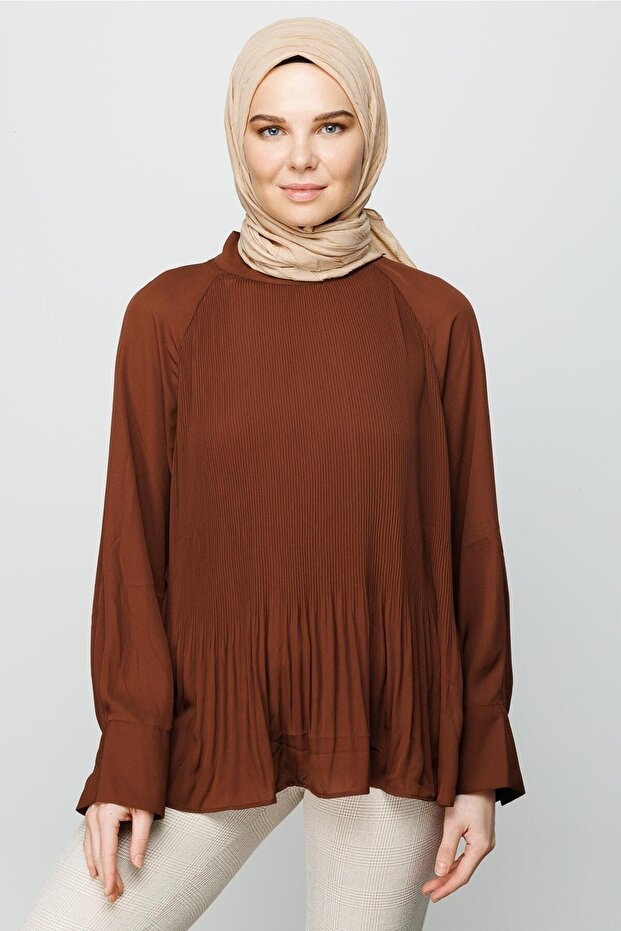 Kum Beji Piliseli Bambu Eşarp - 3