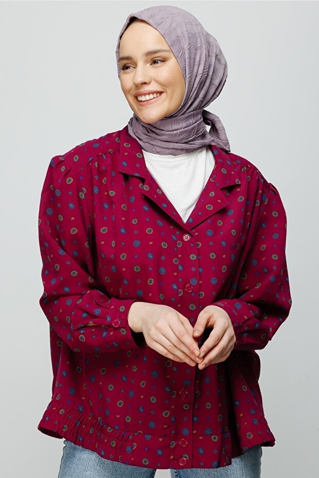 Lavanta Grisi Piliseli Bambu Eşarp - 3